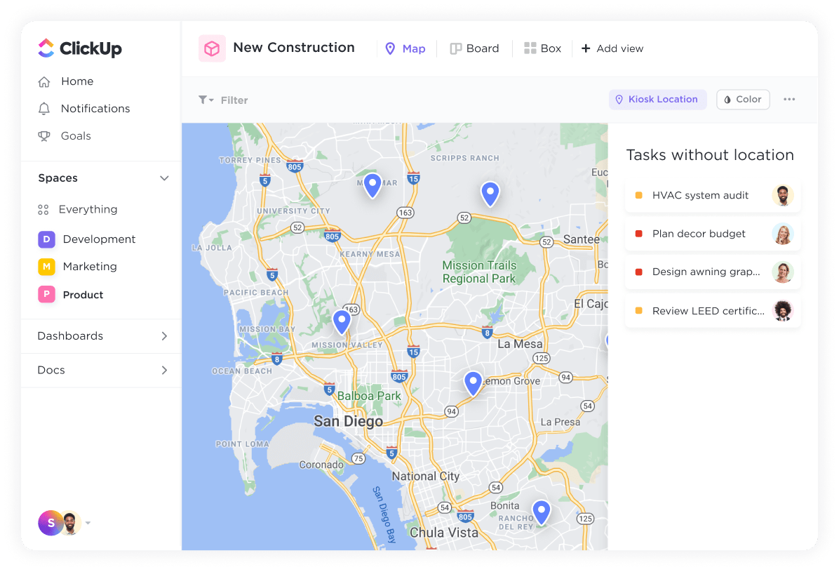 See where your work falls on an interactive map.