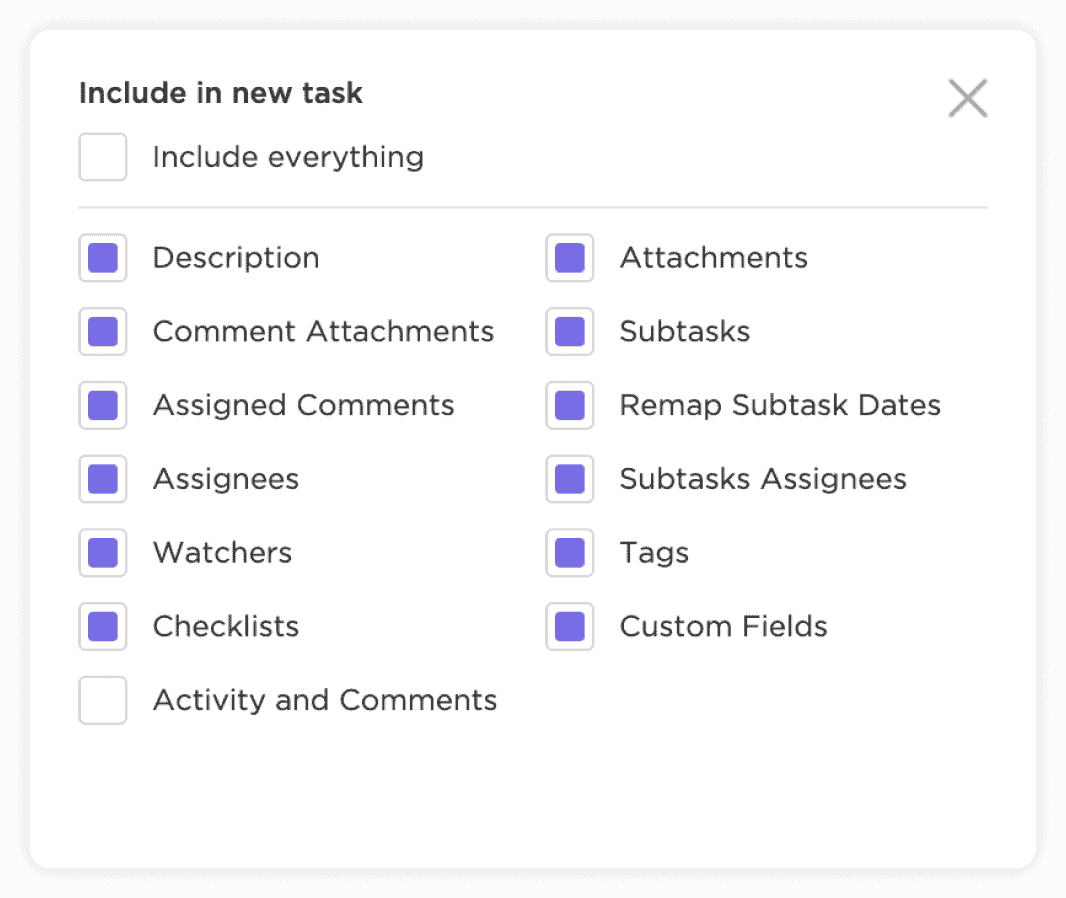 ClickUp recurring tasks image