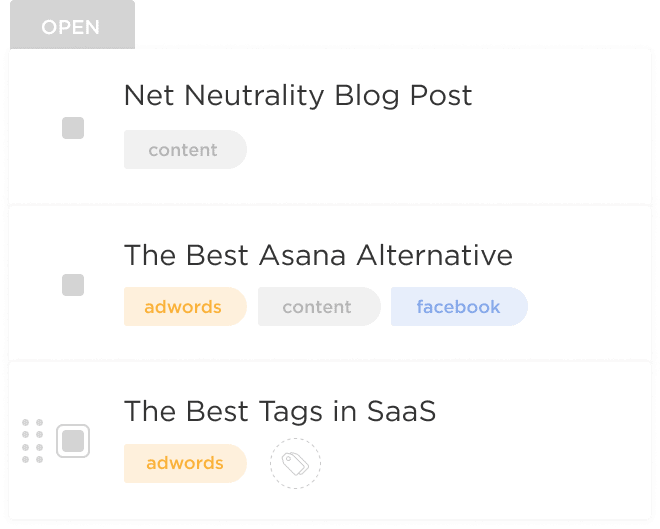 Task tags