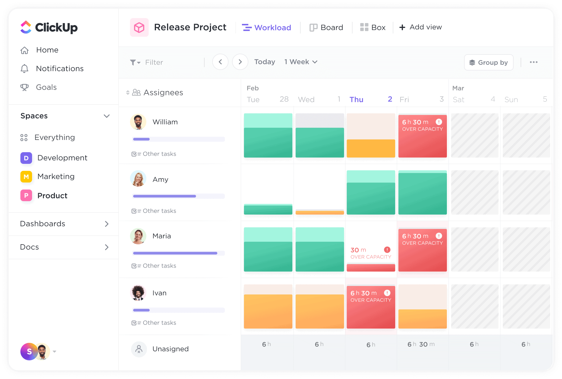 Track and adjust your estimates on the fly.